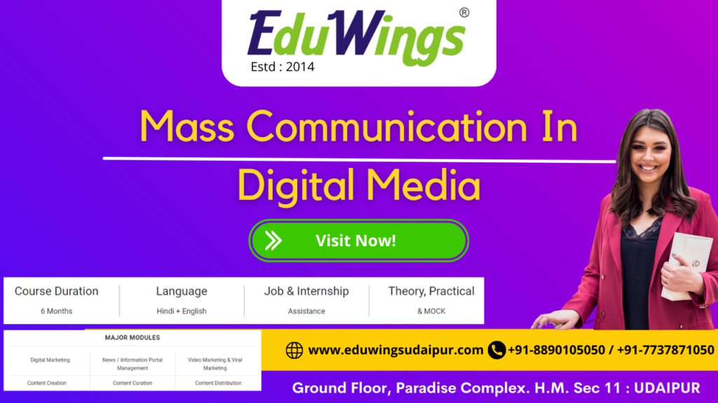 Mass communication in Rajasthan University - EduWings Academy​